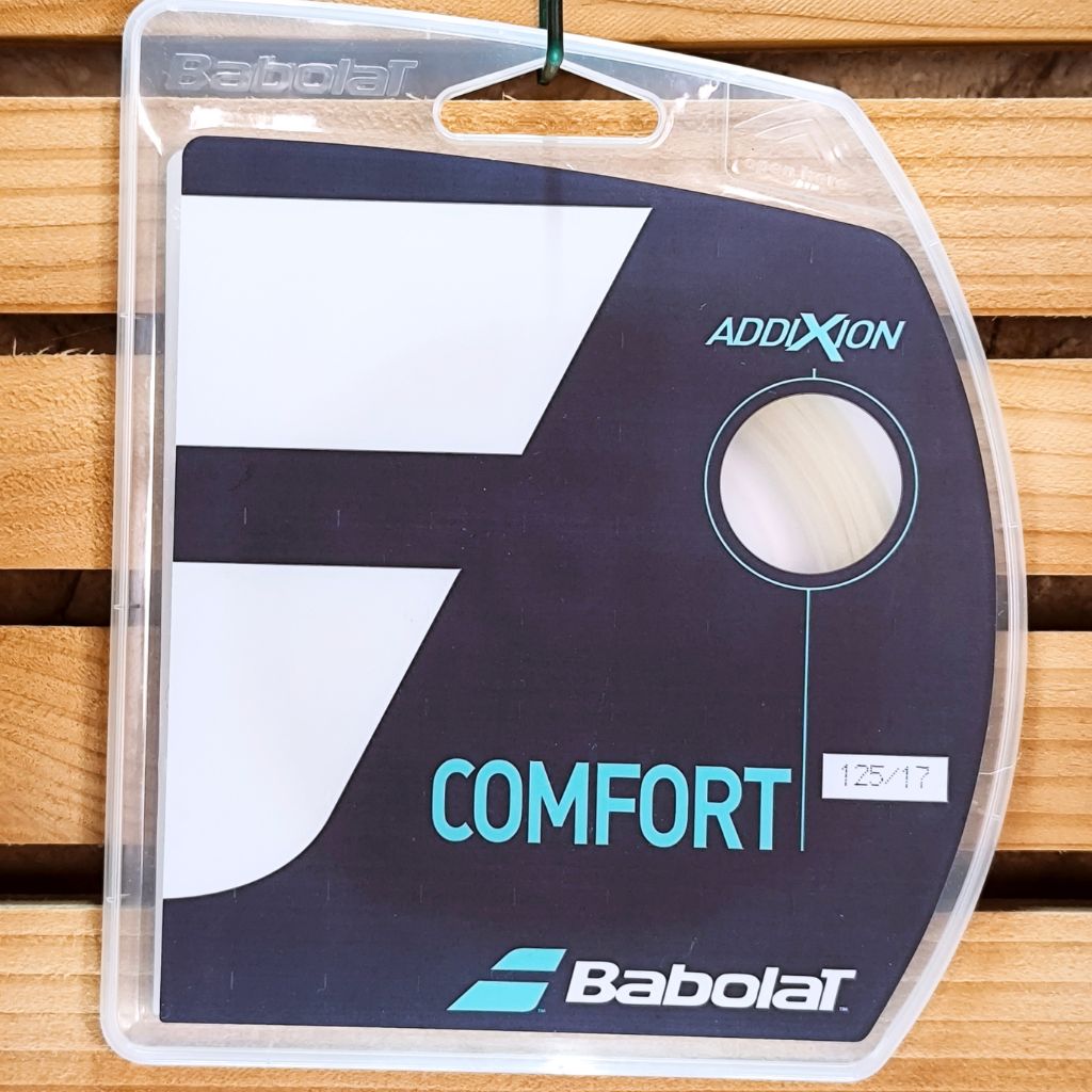 Cordage Multifilament BABOLAT Addixion Comfort 1.25 - Blanc – Tennis Passion – photo principale