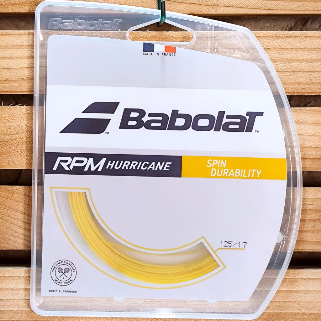 Cordage Monofilament BABOLAT RPM Hurricane 1.25 - Jaune - Spin et Durabilité – photo principale