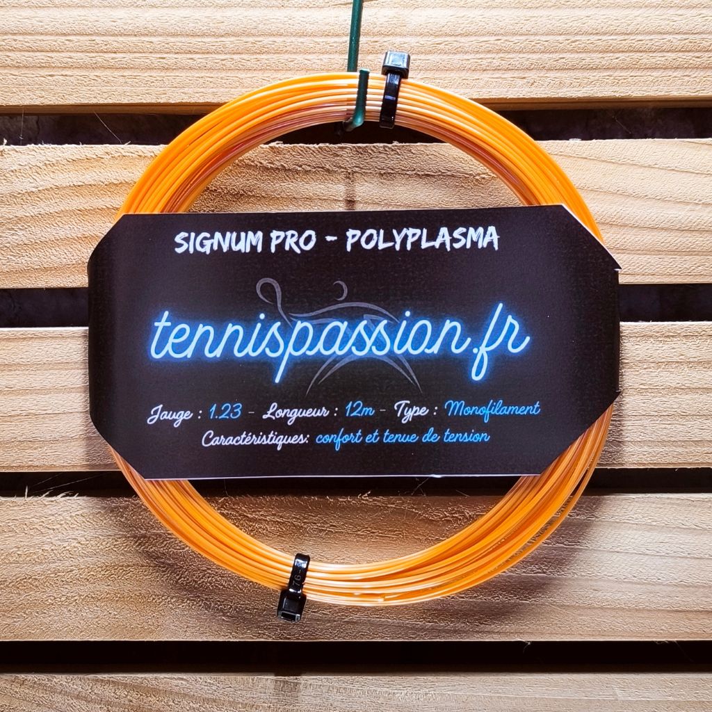 Cordage tennis monofilament SIGNUM PRO PolyPlasma - 1.23 – couleur orange – photo principale