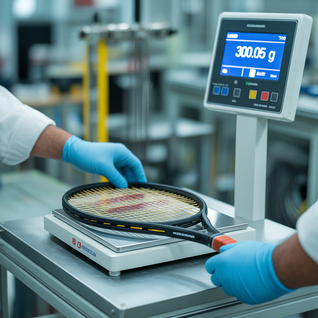 Inspection minutieuse d'un cadre de raquette